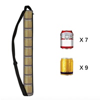 Sac isotherme portable pour 7 canettes de bière de golf, étanche, avec logo personnalisé, pour extérieur, tube long, vente en gros