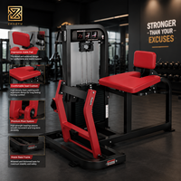 Machine d'extension des mollets assise ZY, équipement professionnel de musculation des jambes inférieures à charge par poulie pour salle de sport et club de fitness