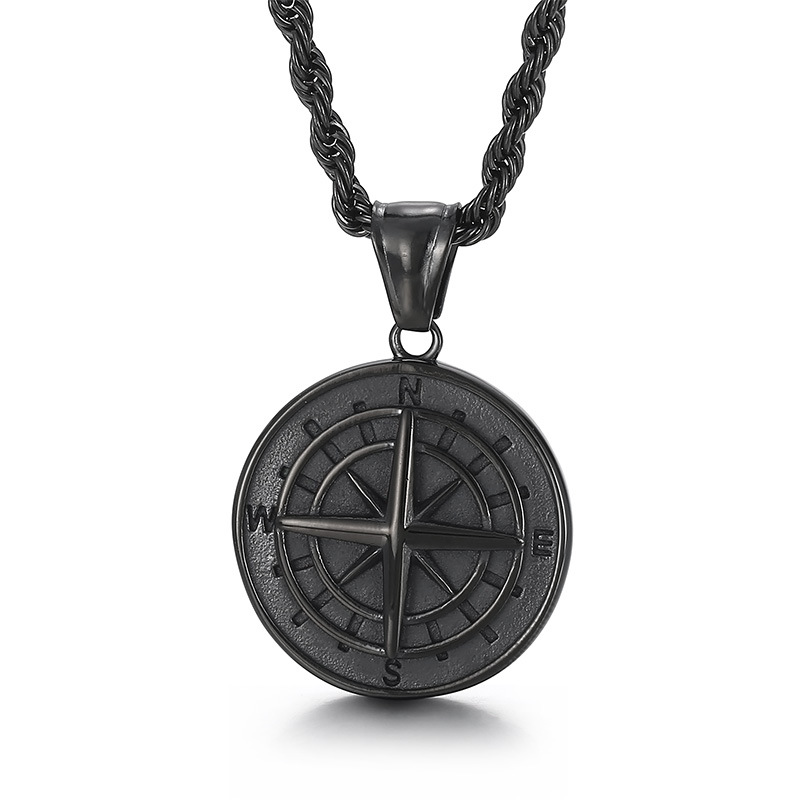 Pendentif simple pistolet noir