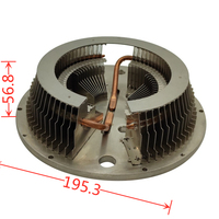 Dissipateur thermique à fond en cuivre fin 1U, 1155, 1151, 1150, pour serveur, CPU, ordinateur