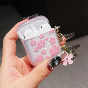 Étui <span class=keywords><strong>Airpods</strong></span> à paillettes avec motif de fleurs Housse de protection pour <span class=keywords><strong>Airpods</strong></span> 1/2/3/4Pro Deux styles de mode - Product Image 4