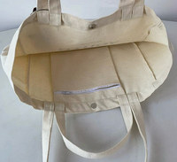 Sac fourre-tout personnalisé en toile grande capacité avec poignées et bandoulière, réutilisable, imprimé numériquement, en coton, pour le shopping
