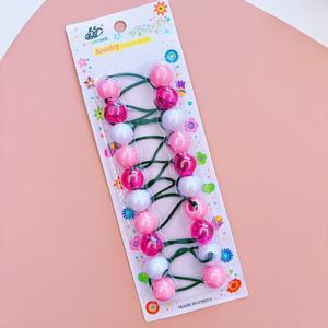 MYLULU 10 قطع من روابط الشعر المرنة مع خرز وكرات للبنات الصغيرات - Product Image 1