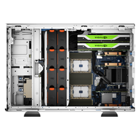 مستعملة بسعر جيد Dell Poweredge T550 Tower Server الجيل الثالث معالجات انتل زيون 5U Tower Server