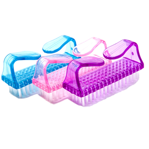Disposable Nail <b>Dust</b> Cleaning <b>Brush</b> Soft Nylon Hair Plastic Handle Pedicure Manicure Tool - Product Image 1