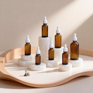 Bottiglie in Vetro Smerigliato Trasparente con Tappo a Vite in <span class=keywords><strong>Verde</strong></span>, Blu <span class=keywords><strong>e</strong></span> Marrone per Essenze <span class=keywords><strong>e</strong></span> Oli Essenziali, Varie Capacità - Product Image 2