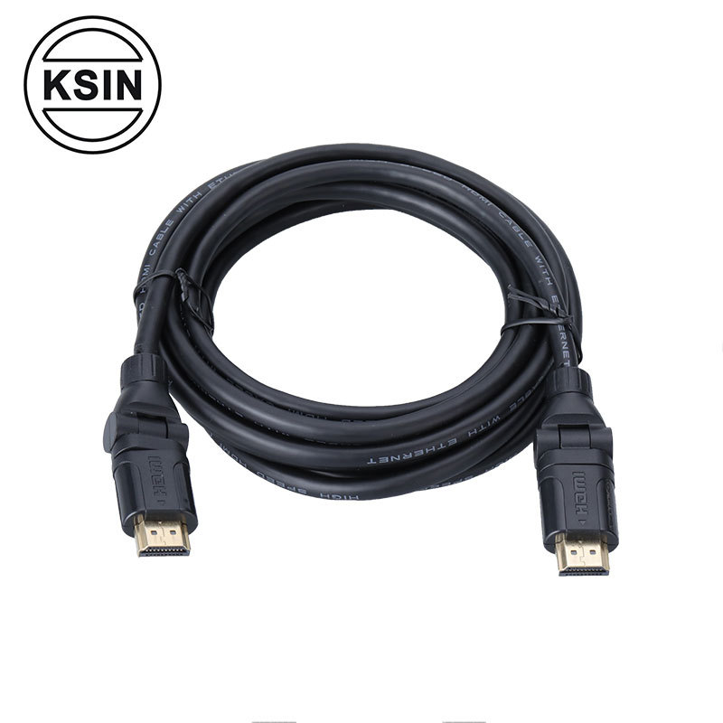 360 grad rotation 19pin hdmi zu dv kabel 3D 1080P 4K 18gbps speed hdmi kabel gold überzogene 2,0