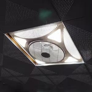 Ventilateur de plafond électrique avec lumière LED, extracteur d'air, 600*600, usage commercial, domestique, hôtelier, best-seller - Product Image 2