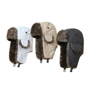 Gorro de Invierno Impermeable Unisex con Orejeras Forradas de Piel Sintética, Gorro de Piloto para Clima Frío, Ciclismo, Esquí y Nieve - Product Image 1
