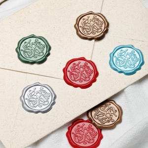 Autocollants de sceau de cire 3,2 cm de forme irrégulière pour la fermeture des enveloppes, invitations de mariage, conception de logo personnalisé - Product Image 3