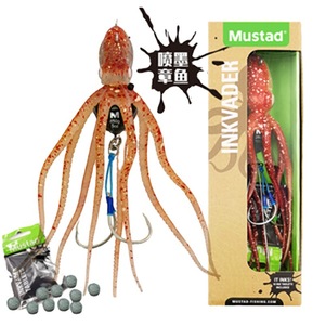Tabletas de tinta Mustad Inkvader, 1 paquete, láminas de tinta de repuesto para señuelos de pulpo, pesca en agua salada - Product Image 5