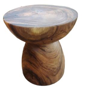 Tavolino da Caffè in <span class=keywords><strong>Legno</strong></span> Massello Stile Tronco <span class=keywords><strong>con</strong></span> Texture Naturale Design Multifunzionale per Soggiorno e Balcone - Product Image 5