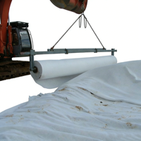 Tissu géotextile non tissé à haute stabilité thermique, géotextile hydrophobe en PP tissé pour la construction routière et ferroviaire