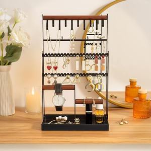 Jewelry Organizer Stand <b>Necklace</b> Organizer Earring Holder Jewelry Stand <b>Necklace</b> Holder Jewelry Tower Display Rack Storage <b>Tree</b> - Product Image 3