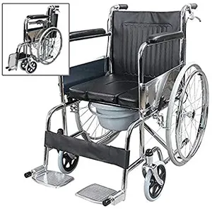 Suministros de cuidado de la salud, silla de ruedas con inodoro, Commode, hecha en China, precio bajo, gran oferta