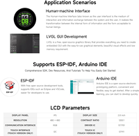 Aismartlink pour Waveshare 480*480 ESP32-S3 Carte de développement à écran rond de 2,8 pouces Processeur double cœur LX7 32 bits 100% neuf en boîte