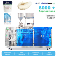 Machine d'emballage automatique pour sachets à bec verseur de lotion corporelle liquide et shampoing, remplissage et scellage direct usine