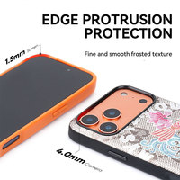 Funda de Cuero con Estampado UV, Diseño Étnico Tradicional en 3D, para iPhone 17 Pro Max, Precio al por Mayor