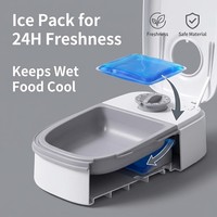 Distributeur automatique de nourriture pour animaux de compagnie, contrôle des portions temporisé, distributeur de nourriture sèche pour une seule repas pour chats et chiens