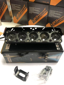 Novo LED Car Light com 2 3 4 5 6 Eyes Lens Dual Color Spotlight & Fog Driving Work Light para Motocicleta & Road 4X4 Branco Amarelo - Product Image 5