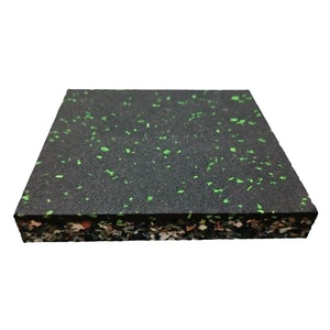 Đen + EPDM hạt không độc hại phòng tập thể dục cao su thảm sàn 15 mét - Product Image 5