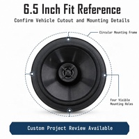 Haut-parleur coaxial de voiture OEM ODM 6,5 pouces 50W/100W 3 Ohms 12V Garantie 12 mois Fournisseur audio personnalisé d'usine pour projets de 500 paires