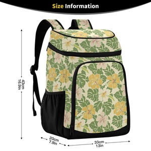 Hawaii Customs Print Wholesale Extra Large Waterproof Picnic <b>Backpack</b> <b>Cooler</b> Lunch Bag Insulated <b>Cooler</b> Bag - Product Image 2