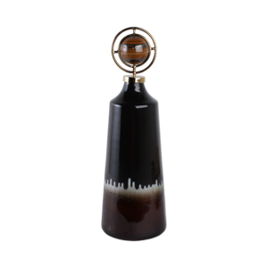 Vaso in vetro moderno a forma conica per l'arredamento del soggiorno, elegante decorazione da tavolo. - Product Image 1