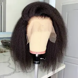 Nguyên Việt 360 30 Ở Afro Kinky Thẳng Wig Nhà Cung Cấp Cho Ren Phía Trước Tóc Giả Yaki Bất Brazil Con Người Tóc Full Lace Wigs