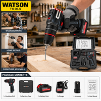 Kit de perceuse électrique sans fil OEM ODM avec moteur sans balais et double batterie