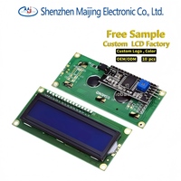 Modul LCD STN LCM 16x2 1602 yang Dapat Disesuaikan, Antarmuka I2C, Lampu Latar LED, Penjualan Langsung Pabrik, Layar COB 300cd/m2