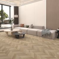 Beige Chevron Revolution SPC Flooring-Imperméable Anti-Bactérien Design Européen Élégant pour les Maisons Supermarchés Espaces Dare Stand