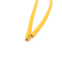 Cable en espiral aislado de PVC PU amarillo resorte de núcleo de cobre brillante de tamaño personalizado cables fiables