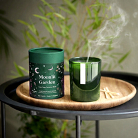 Vente en gros de bougies parfumées biodégradables en pot cylindrique, emballage en carton kraft, diffuseur d'huile et d'arômes, tube en papier rond