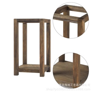 <b>Wooden</b> <b>Candlestick</b> Stand Square Solid Wood Home Decoration Wedding Lantern Holder - Product Image 1