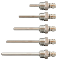 Capteur de température en acier inoxydable, sonde de thermomètre à tube aveugle avec filetage externe 4 points, OEM SUS304/SUS201, garantie 1 an