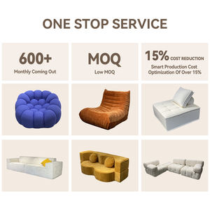 Sofá Comprimido con Diseño de Burbujas, Sillón Perezoso de Espuma Viscoelástica de Alta Densidad con Reposapiés, Envasado al Vacío, Sin Marco, Muebles para Sala de Estar - Product Image 4