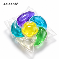 6 in 1 Pod Deterjen Cuci Pakaian Multi Chamber Kapsul Pembersih Mendalam Label Pribadi OEM ODM Formula Khusus