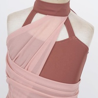 Costume de Ballet sans manches en mousseline de soie pour enfant, robe de danse contemporain, nordique et moderne, avec cage, dos nu,