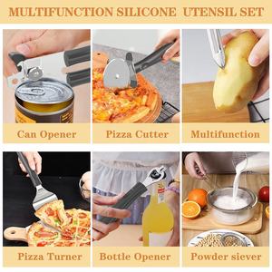 Ensemble d'ustensiles de cuisine en silicone de 42 pièces, ustensiles de cuisine avec manche en acier inoxydable - Product Image 3