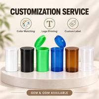 Flacons à ouverture facile personnalisés, contenants en plastique PP, plusieurs couleurs et tailles, impression de logo personnalisée, fournisseur d'emballages OEM ODM