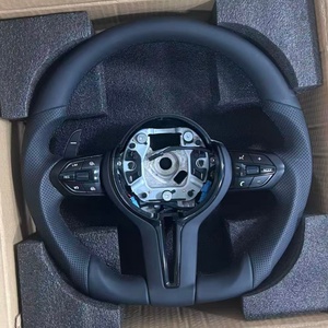 Volante de Cuero Negro para <span class=keywords><strong>BMW</strong></span> M3 E92 E87 F20 F33 F22 F01 X5 F15 X2 F39 <span class=keywords><strong>F30</strong></span> M2 E90 <span class=keywords><strong>320d</strong></span> F36 M4 F83 F10 X3 X5 F06 - Product Image 2