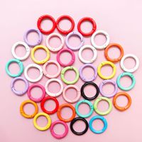 Anneaux à ressort en métal colorés de 24 mm, fermoirs ronds en alliage de zinc, mousquetons pour porte-clés, crochets de bonne qualité
