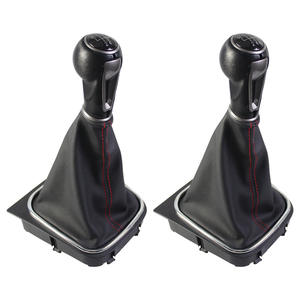 Pomo de palanca de cambios de coche, juego de cuero de 5 velocidades y 6 velocidades para Volkswagen Golf Jetta, transmisión manual, diseño ergonómico - Product Image 1