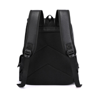 Mochila para Portátil de Cuero PU Personalizada, Estilo Ejecutivo para Hombre, Diseño Coreano, Correa de Mano, Bolsa Impermeable