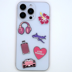 Autocollant de téléphone portable personnalisé de style moyen-oriental imprimé en 3D UV, émail doux, métal - Product Image 3