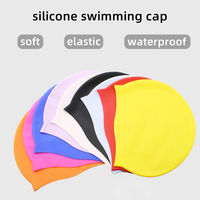 Bonnet de bain en silicone personnalisé avec logo, imperméable et hautement élastique