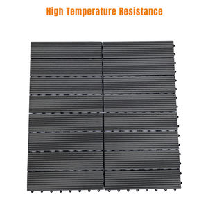 Abd depo için ücretsiz kargo 22mm kalın gri birbirine su geçirmez WPC dış zemin fayans kare ahşap plastik kompozit açık - Product Image 2