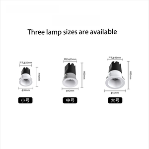 PULUOTI Modern Mini LED Spotlight Thumb-Size Full-Spectrum Eye-Protection 4000K Aluminio Estilo integrado único para la decoración del hogar - Product Image 4