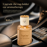 Diffuseur d'aromathérapie pour voiture TopOne 160 ml, porte-gobelet, huile essentielle, parfum naturel longue durée 120 jours, pour voiture, maison, bureau, décoration